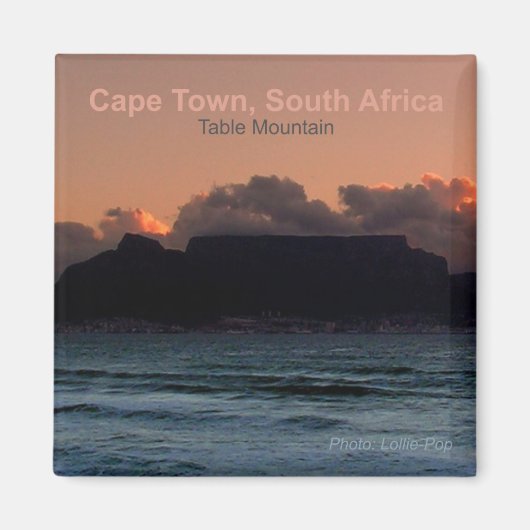 Kapstadt Südafrika Foto Souvenirmagnete Magnet (Vorne)