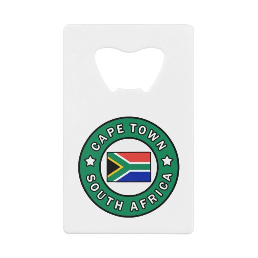 Kapstadt Südafrika Geldbeutel Flaschenöffner (Vorderseite)