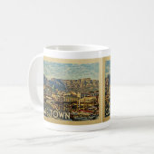 Kapstadt Südafrika Jahrgang Kaffeetasse (Vorderseite Links)