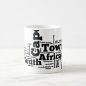 Kapstadt, Südafrika Kaffeetasse (Mittel)