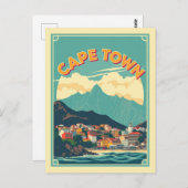 Kapstadt, Südafrika KulturPatterns Postkarte (Vorne/Hinten)