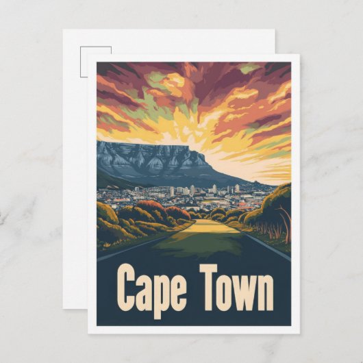 Kapstadt Südafrika Kunst, Dichtung und Musik Postkarte (Vorne/Hinten)