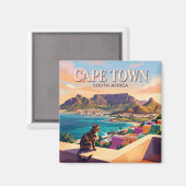 Kapstadt Südafrika Magnet (Vorderseite/Rückseite)