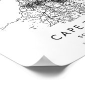 Kapstadt Südafrika Minimaler Neuer Kreis Poster (Ecke)