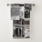 Kapstadt Südafrika Monochrome Badhandtuch Set (Insitu)