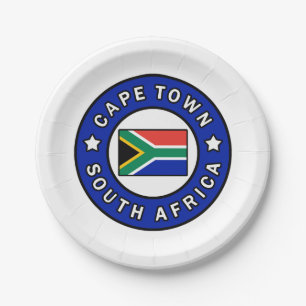 Kapstadt Südafrika Pappteller