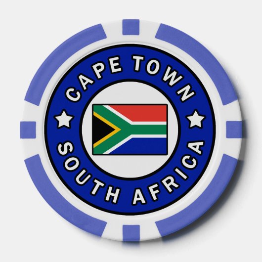 Kapstadt Südafrika Pokerchips (Vorderseite)