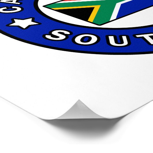 Kapstadt Südafrika Poster (Ecke)