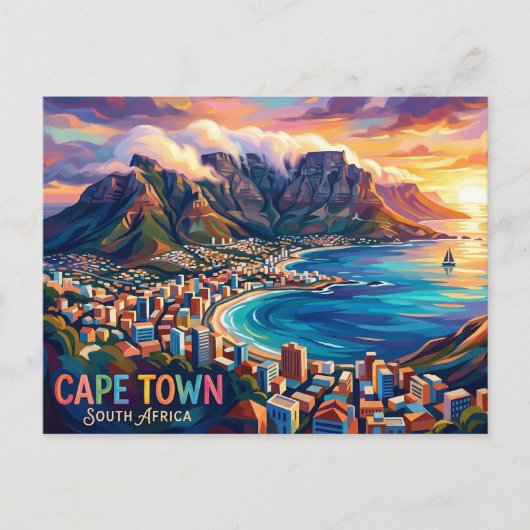 Kapstadt Südafrika Postkarte (Vorderseite)