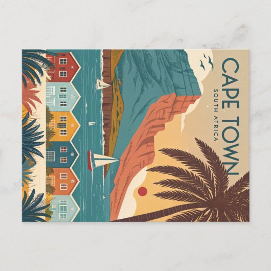 Kapstadt, Südafrika Postkarte (Vorderseite)