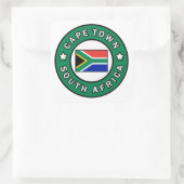 Kapstadt Südafrika Quadratischer Aufkleber (Tasche)