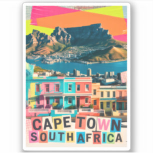 Kapstadt Südafrika Reise Bo-Kaap Landschaft Aufkleber