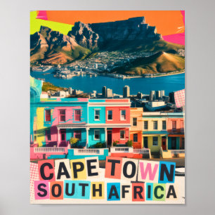Kapstadt Südafrika Reise Bo-Kaap Landschaft Poster