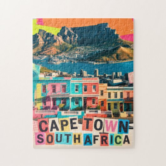 Kapstadt Südafrika Reise Bo-Kaap Landschaft Puzzle (Vertikal)