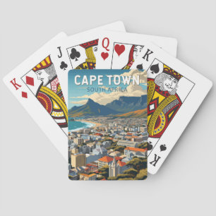 Kapstadt Südafrika Reise Kunst Vintage Spielkarten