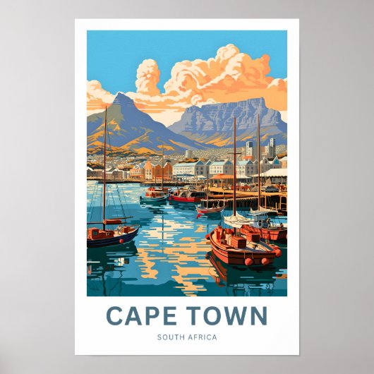 Kapstadt Südafrika Reisen Print Poster (Vorne)