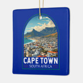 Kapstadt Südafrika Reisen Vintag Keramikornament (Links)