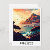 Kapstadt Südafrika Reisen Vintag Postkarte (Vorne/Hinten)