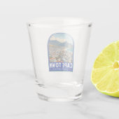 Kapstadt Südafrika Reisen Vintag Schnapsglas (Rückseite)