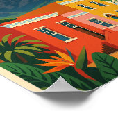 Kapstadt, Südafrika Reiseplakat, Poster (Ecke)