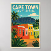 Kapstadt, Südafrika-Reiseplakat, Poster (Vorne)