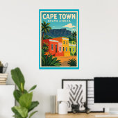 Kapstadt, Südafrika Reiseplakat, Poster (Heimbüro)