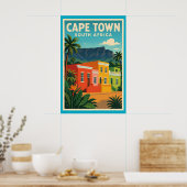 Kapstadt, Südafrika Reiseplakat, Poster (Küche)