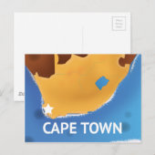 Kapstadt Südafrika Reiseplakat Postkarte (Vorne/Hinten)