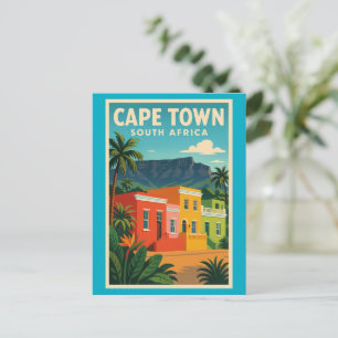 Kapstadt, Südafrika Reiseplakat, Postkarte