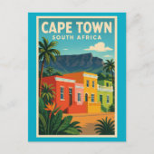 Kapstadt, Südafrika Reiseplakat, Postkarte (Vorderseite)