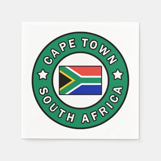 Kapstadt Südafrika Serviette (Vorderseite)