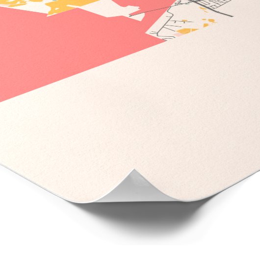 Kapstadt - Südafrika - Skihütte Poster (Ecke)