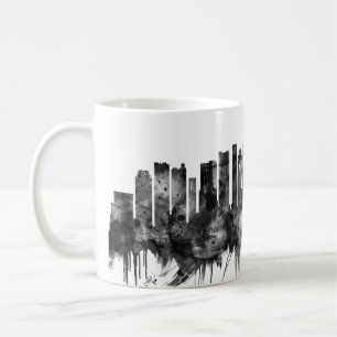 Kapstadt Südafrika Skyline BW Kaffeetasse