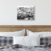 Kapstadt Südafrika Stadtbild Monochrome Leinwanddruck (Insitu (Schlafzimmer))