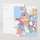 Kapstadt Südafrika Stadtplan Postkarte (Vorne/Hinten)