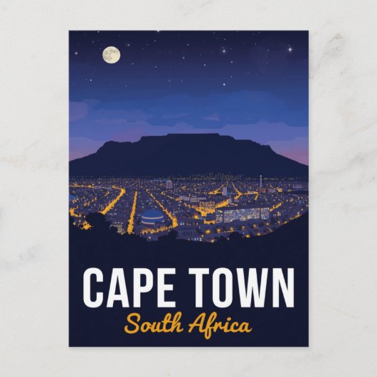 Kapstadt Südafrika Tafelberg Postkarte (Vorderseite)