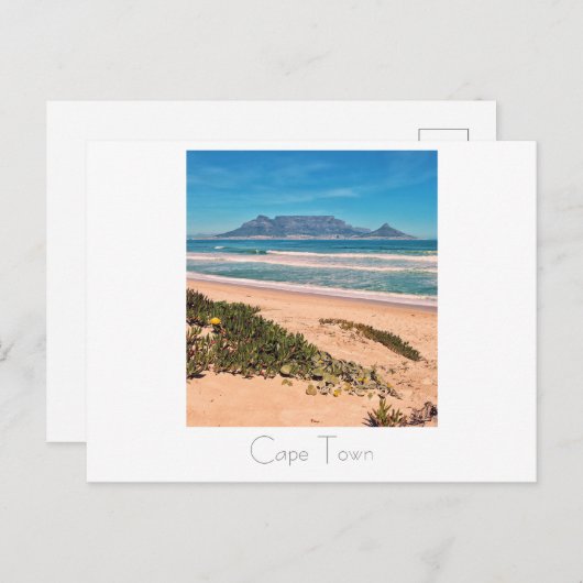 Kapstadt Südafrika Tafelberg Postkarte (Vorne/Hinten)