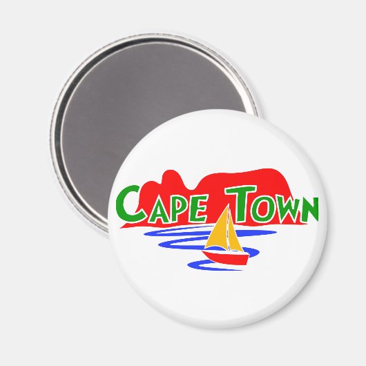 Kapstadt Südafrika Tafelberg Runde Magnet (Vorderseite/Rückseite)