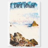 Kapstadt Südafrika Tafelberg Wasserfarbe Magnet (Vorderseite)