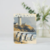 Kapstadt, Südafrika Vintag Postkarte (Stehend Vorderseite)