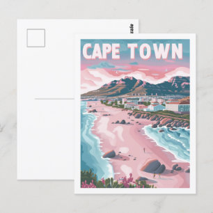 Kapstadt Südafrika Vintage Berühmter Reiseort Postkarte