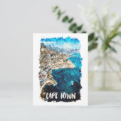 Kapstadt Südafrika Vintage Travel Postkarte (Stehend Vorderseite)