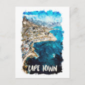 Kapstadt Südafrika Vintage Travel Postkarte (Vorderseite)