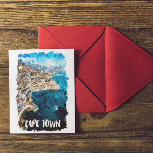 Kapstadt Südafrika Vintage Travel Postkarte