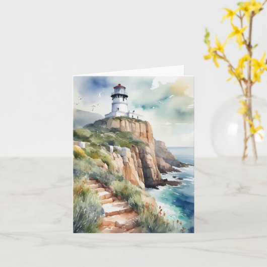 Kapstadt Südafrika Wasserfarbe Karte (Gelbe Blume)