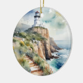 Kapstadt Südafrika Wasserfarbe Keramik Ornament (Links)