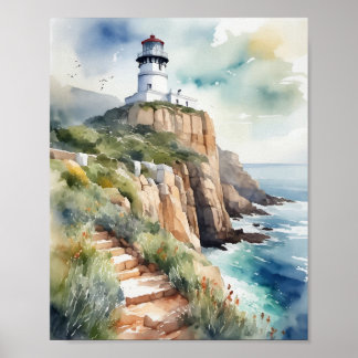 Kapstadt Südafrika Wasserfarbe Poster