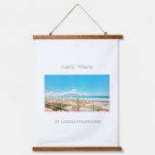 Kapstadt Südafrika ZA Tafelberg Aussicht Wandteppich Mit Holzrahmen (Vorderseite)