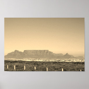 Kapstadt Tafelberg Blouberg Südafrika Poster