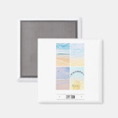 Kapstadt Tafelberg Collage Pastel Magnet (Vorderseite/Rückseite)